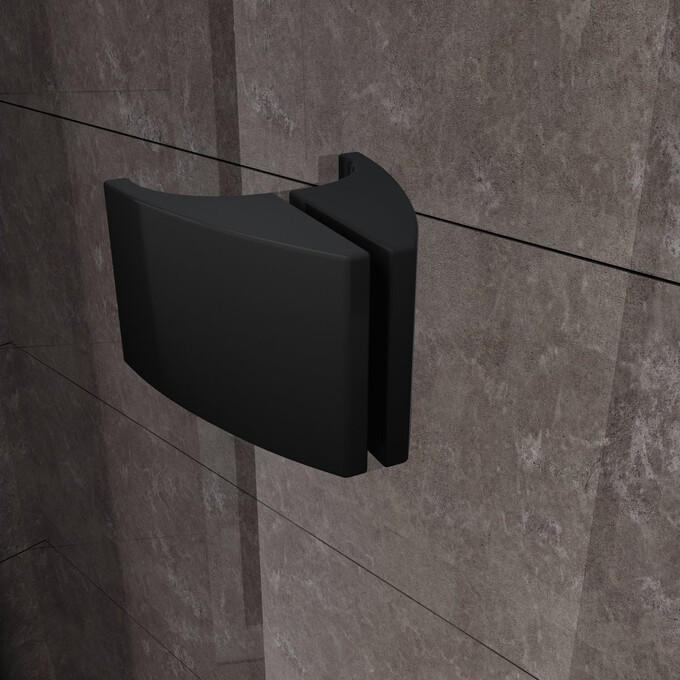 Душевая кабина Ravak Pivot PDOP2-120+PPS-80 (03GG0300Z1SET120PPS80, 120х80 см, стекло прозрачное, профиль черный), Доступные размеры: 120 x 80, Цвет производителя: прозрачное стекло, отделка черная, фото 3