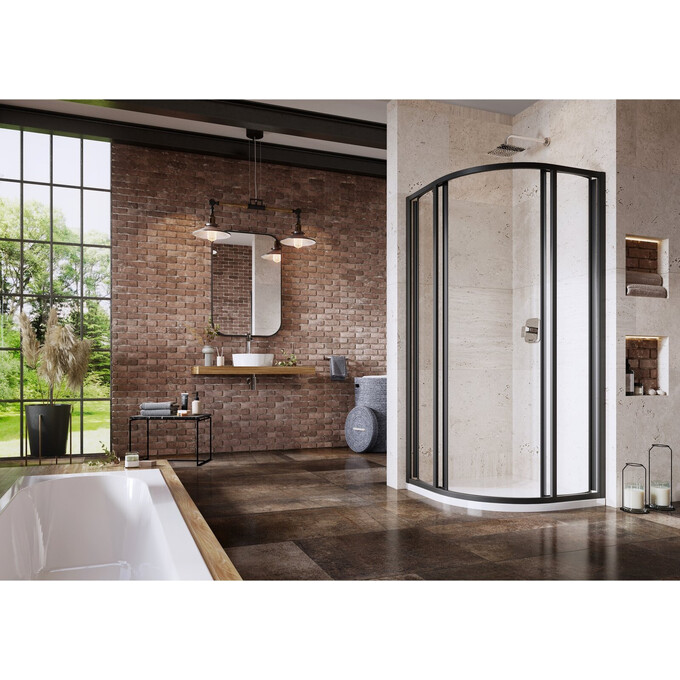 Душевая кабина Ravak Supernova SKCP4-80 (3114O302Z1, 80x80 см, стекло прозрачное, профиль черный), Доступные размеры: 80 x 80, Цвет производителя: прозрачное стекло, отделка черная, фото 2