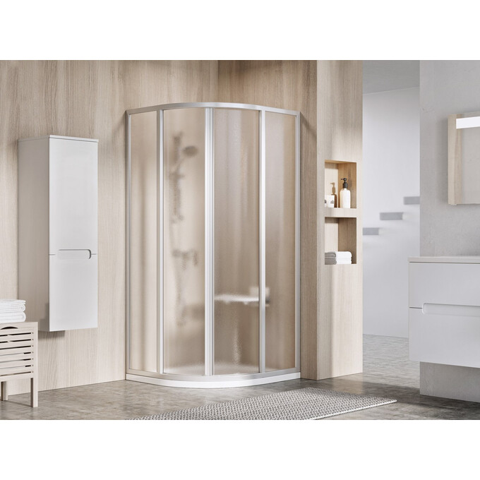 Душевая кабина Ravak Supernova SKCP4-90 (3117OU02ZG, 90x90 см, стекло матовое, профиль сатин), Доступные размеры: 90 x 90, Цвет производителя: матовое стекло, отделка сатин, фото 