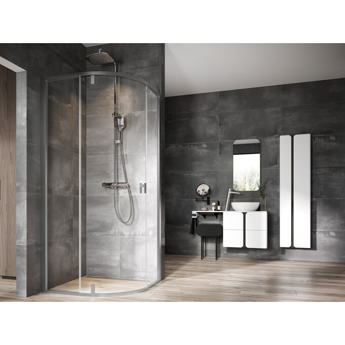 Душевая кабина Ravak Nexty NSKK3-90 (3O677U00Z1, 90x90 см, стекло прозрачное, профиль сатин), Доступные размеры: 90 x 90, Цвет производителя: прозрачное стекло, отделка сатин, фото 