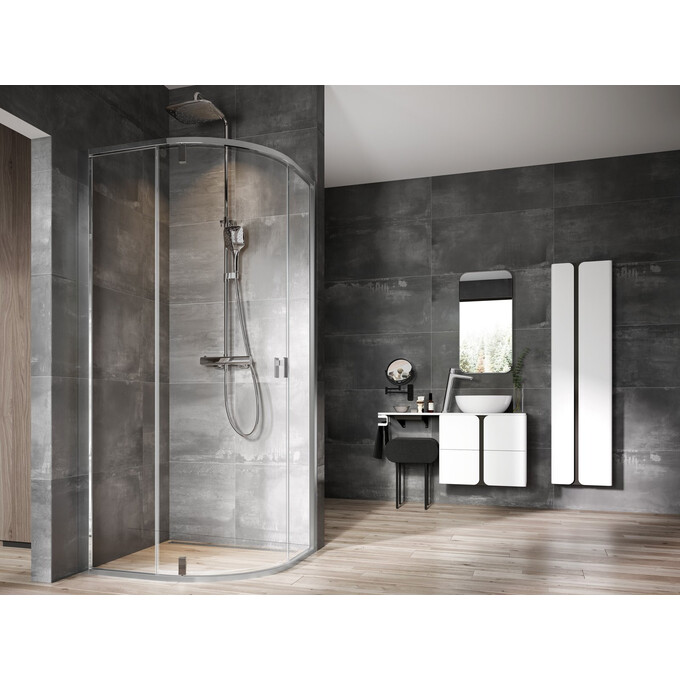 Душова кабіна Ravak Nexty NSKK3-100 (3O6AAC00Z1, 100x100 см, скло прозоре, профіль хром), Доступні розміри: 100 x 100, Колір виробника: прозоре скло, обробка хром, фото 