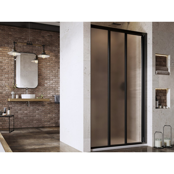 Душевые двери Ravak Supernova ASDP3-90 (00V703R2ZG, 90 см, стекло матовое, профиль черный), Доступные размеры: 90, Цвет производителя: матовое стекло, отделка черная, фото 