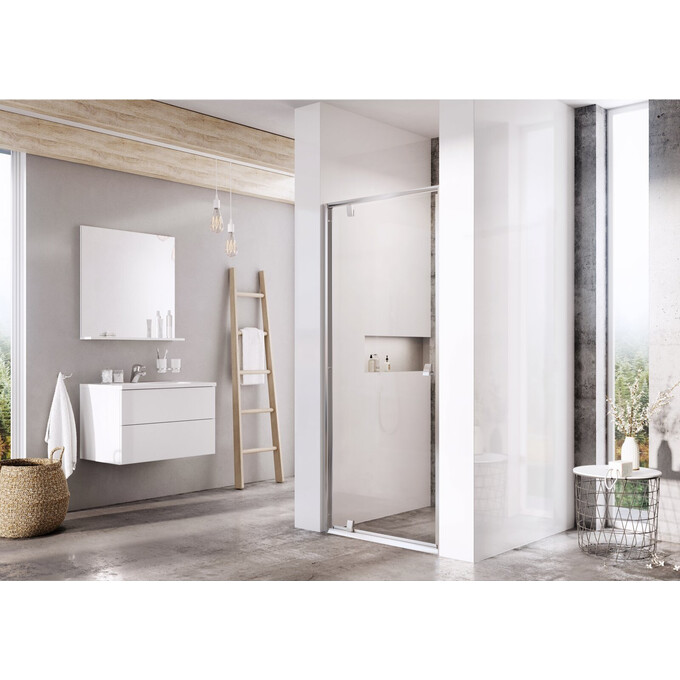 Душевые двери Ravak Pivot PDOP1-90 (03G70C00Z1, 90 см, стекло прозрачное, профиль хром), Доступные размеры: 90, Цвет производителя: прозрачное стекло, отделка хром, фото 2