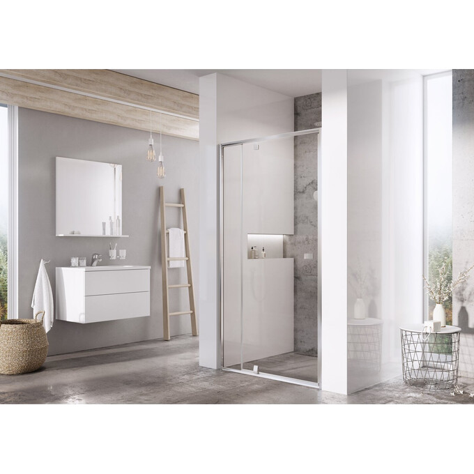 Душевые двери Ravak Pivot PDOP2-100 (03GA0C00Z1, 100 см, стекло прозрачное, профиль хром), Доступные размеры: 100, Цвет производителя: прозрачное стекло, отделка хром, фото 2