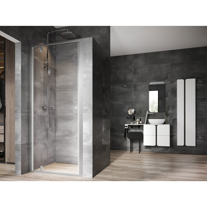 Душевые двери Ravak Nexty NDOP1-80 (03O40U00Z1, 80 см, стекло прозрачное, профиль сатин), Доступные размеры: 80, Цвет производителя: прозрачное стекло, отделка сатин, фото 