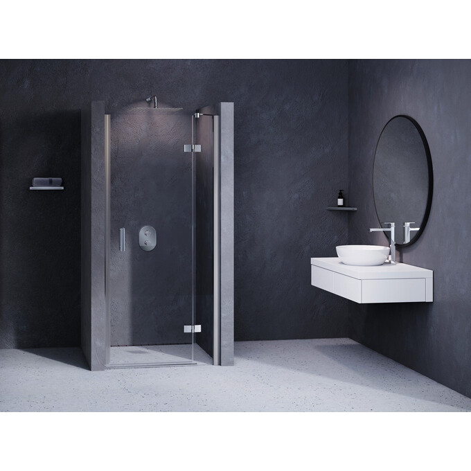 Душевые двери Ravak SmartLine SMSD2-100 (A) R (0SPAAA00Z1, 100 см, стекло прозрачное, профиль хром, правые), Доступные размеры: 100, Расположение проема (входа): слева, фото 