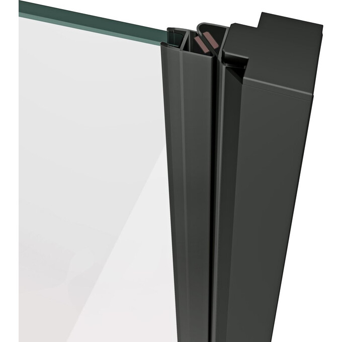 Душевые двери Ravak Cool! COSD2-110 (X0VVDC300Z1, 110 см, стекло прозрачное, профиль черный), Доступные размеры: 110, Цвет производителя: прозрачное стекло, отделка черная матовая, фото 4