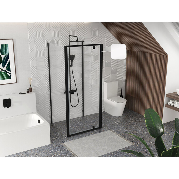 Душевая кабина Ravak Pivot PDOP1-90+PPS-90+PPS-90 (03G70101Z1SET902XPPS90, 90х90 см, стекло прозрачное, профиль белый), Доступные размеры: 90 x 90, Цвет производителя: прозрачное стекло, отделка белая, фото 2