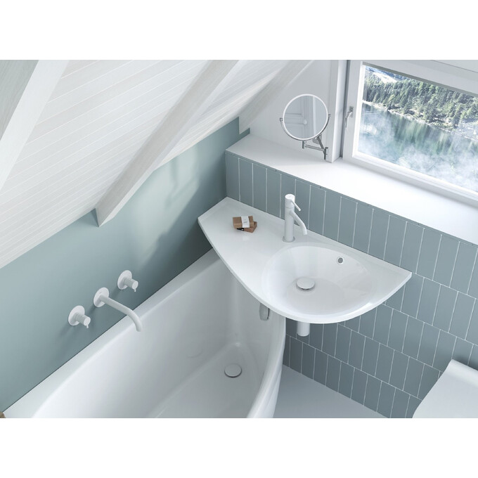 Умывальник Ravak Avocado L XJ1L1100000 (85x45 см, белый глянцевый, с крылом), фото 2