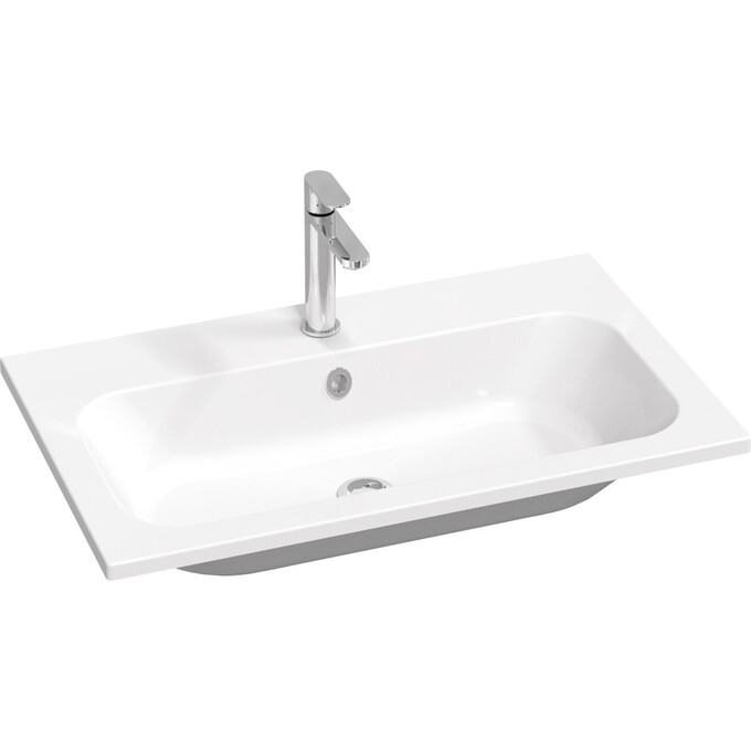 Умывальник Ravak Chrome 800 Slim XJG01180001 (80x49 см, белый глянцевый), Доступные размеры: 80 x 49, Цвет производителя: белый глянец, фото 