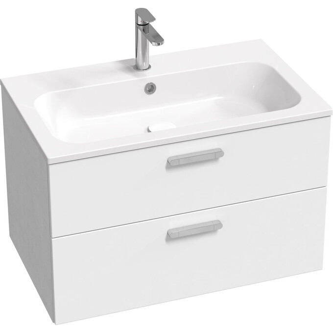 Умывальник Ravak Chrome 800 Slim XJG01180001 (80x49 см, белый глянцевый), Доступные размеры: 80 x 49, Цвет производителя: белый глянец, фото 5