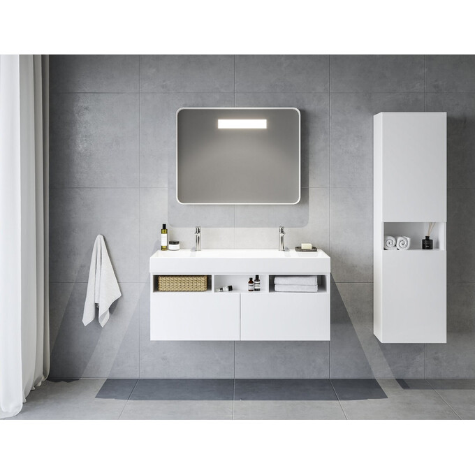 Умивальник Ravak Natural Duo 1200 XJO01212000 (120x45 см, білий глянсовий), Доступні розміри: 120 x 45, Колір виробника: білий глянець, фото , изображение 5