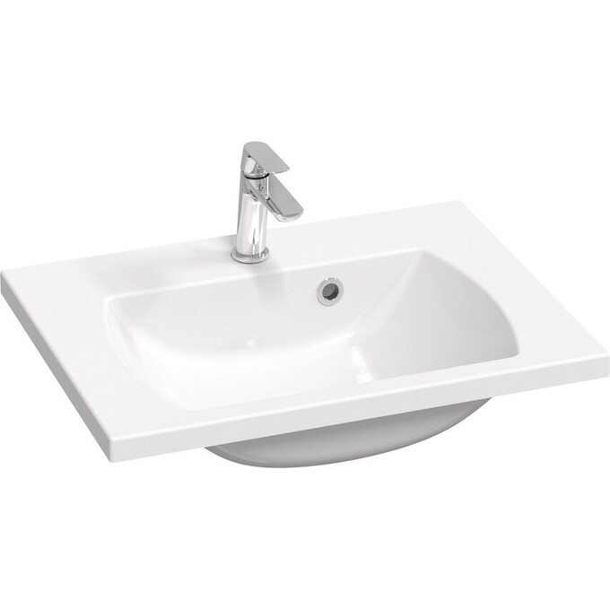 Умивальник Ravak Classic II 600 XJX01160003 (60x45 см, білий глянсовий), Доступні розміри: 60 x 45, Колір виробника: білий глянець, фото 