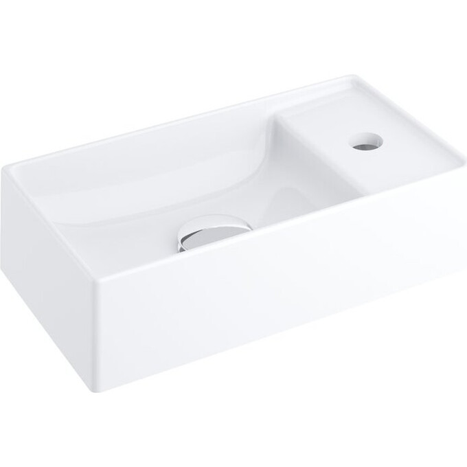 Умывальник Ravak Veda Slim 400 XJX01240000 (40x22 см, белый глянцевый), фото 
