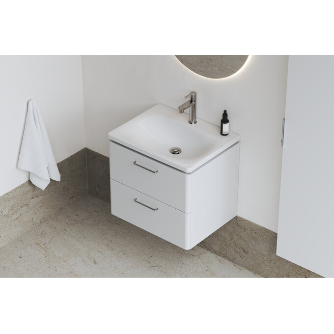 Умывальник Ravak Balance 60 XJX01260000 (60x46 см, белый глянцевый), Доступные размеры: 60 x 46, Цвет производителя: белый глянец, фото 2