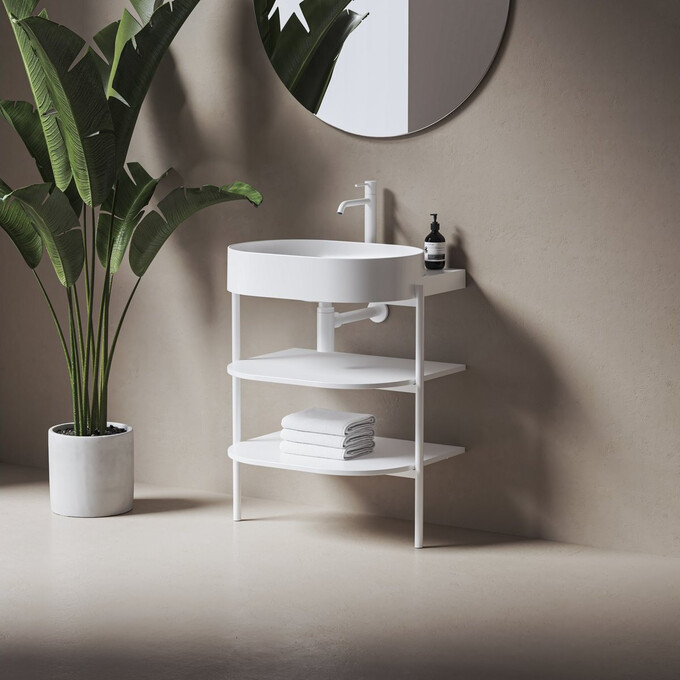 Умывальник Ravak Yard 600 XJX01260002 (60x50 см, белый глянцевый), Доступные размеры: 60 x 50, Цвет производителя: белый глянец, фото 4