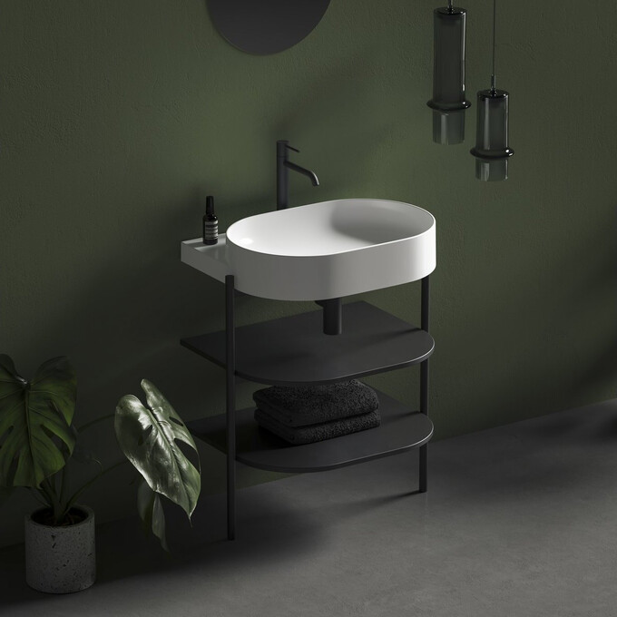 Умывальник Ravak Yard 600 XJX01260002 (60x50 см, белый глянцевый), Доступные размеры: 60 x 50, Цвет производителя: белый глянец, фото 2