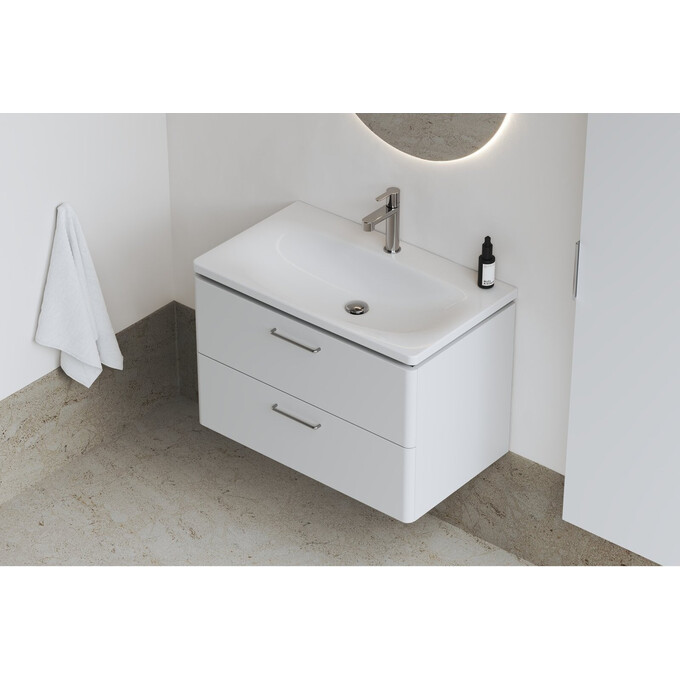 Умывальник Ravak Balance 80 XJX01280000 (80x46 см, белый глянцевый), Доступные размеры: 80 x 46, Цвет производителя: белый глянец, фото 2