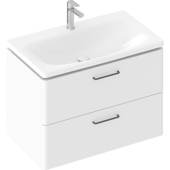 Умывальник Ravak Balance 80 XJX01280000 (80x46 см, белый глянцевый), Доступные размеры: 80 x 46, Цвет производителя: белый глянец, фото 4