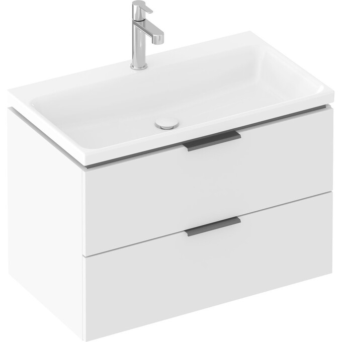 Умывальник Ravak Comfort 800 XJX01280001 (80x46 см, белый глянцевый), Доступные размеры: 80 x 46, Цвет производителя: белый глянец, фото 5