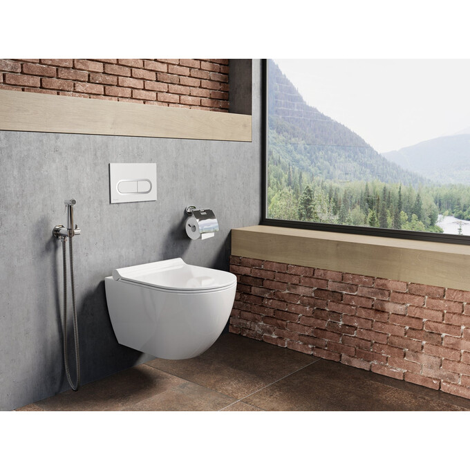 Клавіша змиву Ravak Chrome X01454 (сатин), Колір виробника: сатин (хром матовий), фото , изображение 4