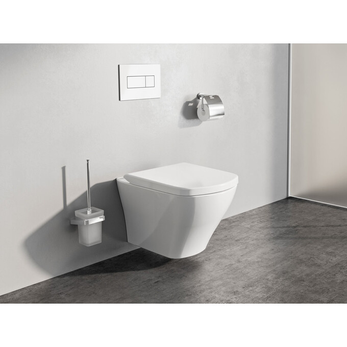 Безобідковий підвісний унітаз Ravak Classic RimOff X01671 (без сидіння), фото , изображение 3