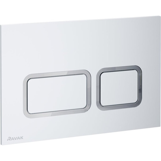 Клавиша смыва Ravak Twin X01739 (сатин), фото 2