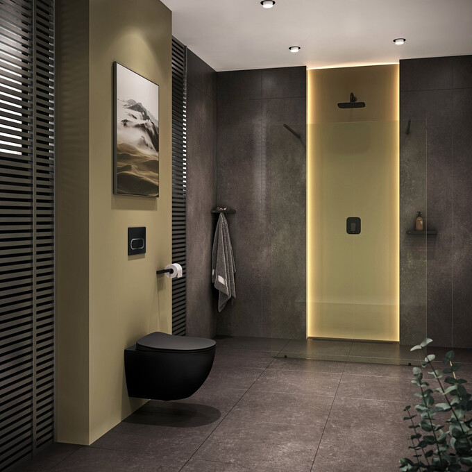 Клавіша змиву Ravak Chrome X01797 (чорна), Колір виробника: чорний, фото , изображение 4