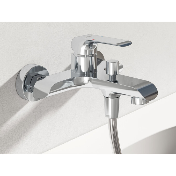 Змішувач для ванни Ravak Flat FL 022.00/150 (X070119), Колір виробника: хром, фото , изображение 6