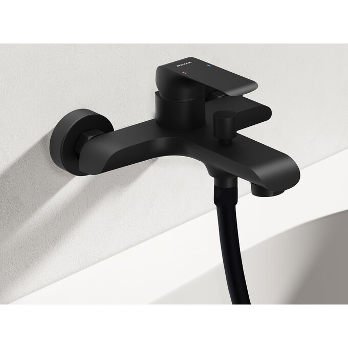 Змішувач для ванни Ravak Flat FL 022.20/150 (X070175, чорний), Колір виробника: чорний, фото , изображение 4