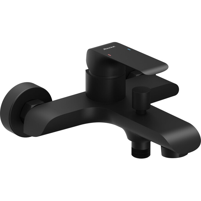 Змішувач для ванни Ravak Flat FL 022.20/150 (X070175, чорний), Колір виробника: чорний, фото 