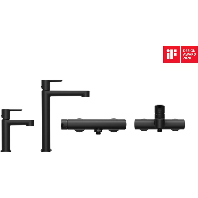 Змішувач для ванни Ravak Puri PU 022.20BL (X070185, чорний), Колір виробника: чорний, фото , изображение 9