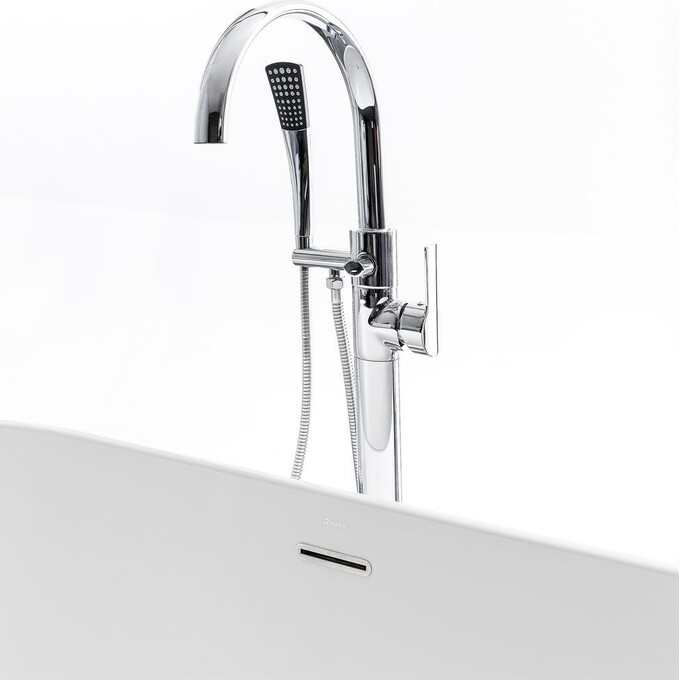 Змішувач для ванни Ravak FM FM 080.00CR.RB07A (X070424, підлоговий), Колір виробника: хром, фото , изображение 5