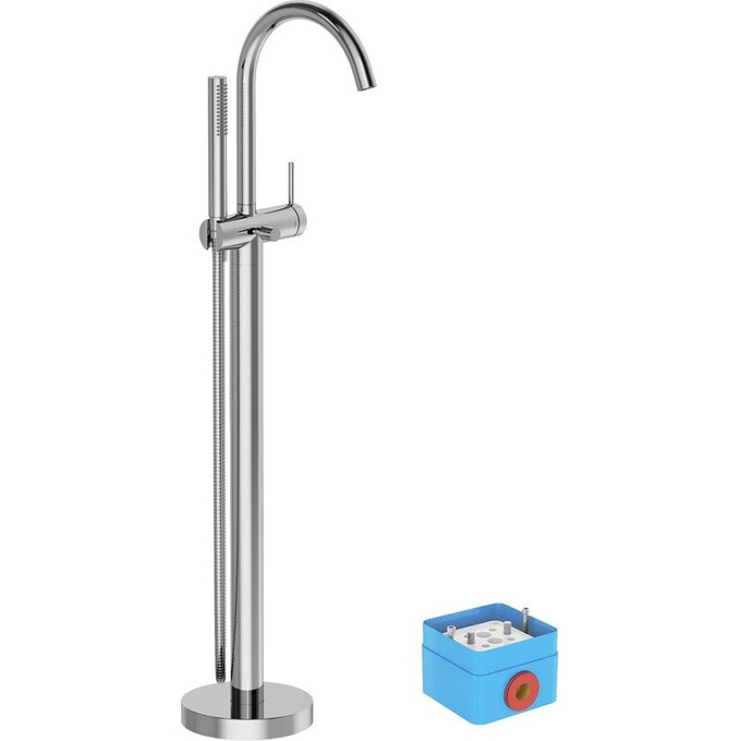 Змішувач для ванни Ravak Freedom FM 082.00CR.RB07A (X070436, підлоговий), Колір виробника: хром, фото , изображение 3