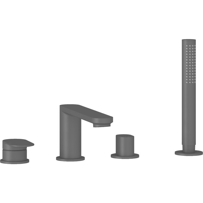 Смеситель на борт ванны Ravak Chrome II CR II 026.20BL (X070593, черный, на четыре отверстия), Цвет производителя: черный, фото 