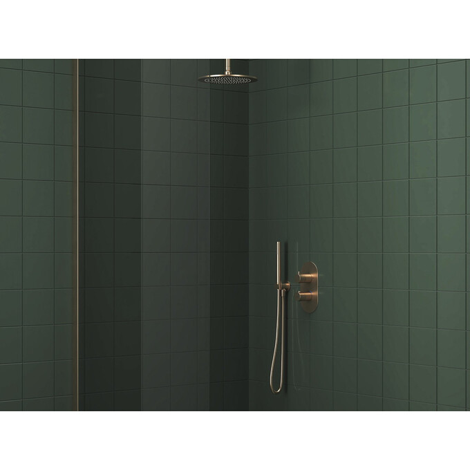 Внешняя часть смесителя скрытого монтажа с термостатом для ванны Ravak Espirit ES 063.60RGB.O2.RB07C (X070360, брашированное розовое золото), Цвет производителя: брашированное розовое золото, фото 2