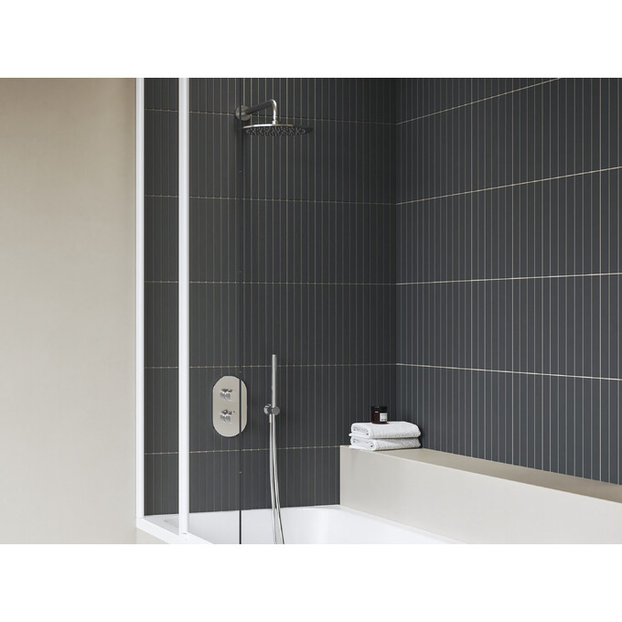 Внешняя часть смесителя скрытого монтажа с термостатом для ванны Ravak Chrome II CR II 067.00CR.O3.RB071 (X070457), Цвет производителя: хром, фото 2