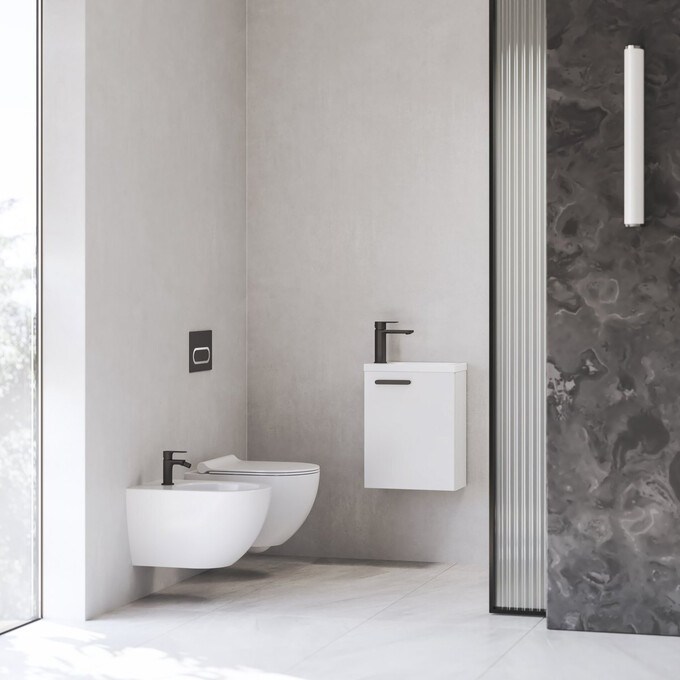 Смеситель для умывальника Ravak Chrome II BeCool CR II 014.21BL (X070460, черный), Цвет производителя: черный, фото 4