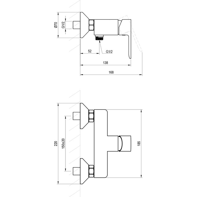 Смеситель для душа Ravak Solar SL 032.00CR (X070486), Цвет производителя: хром, фото 7