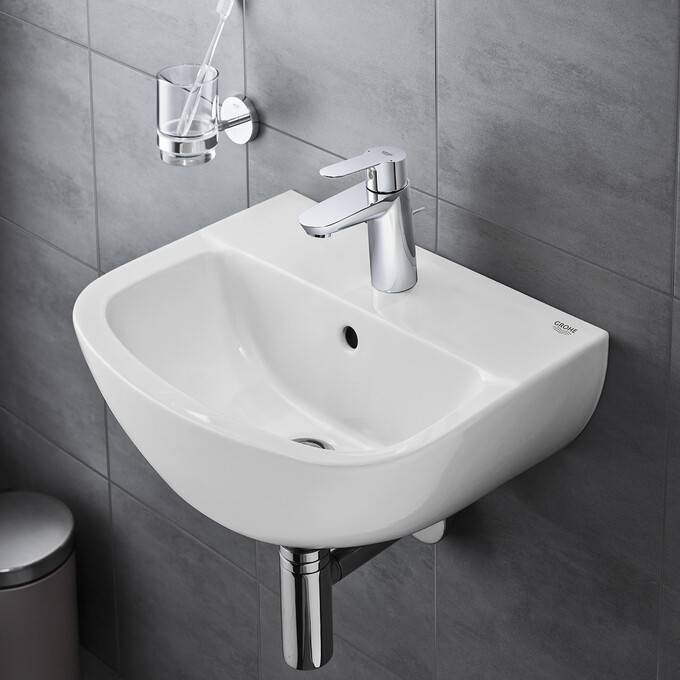 Змішувач для умивальника Grohe BauEdge S-Size 23328000 (з донним клапаном), фото , изображение 3
