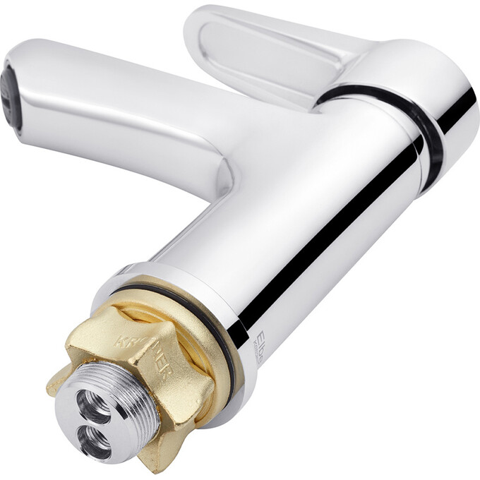 Смеситель для умывальника Kroner KRM Elbe C010 (хром), Цвет производителя: хром, фото 5