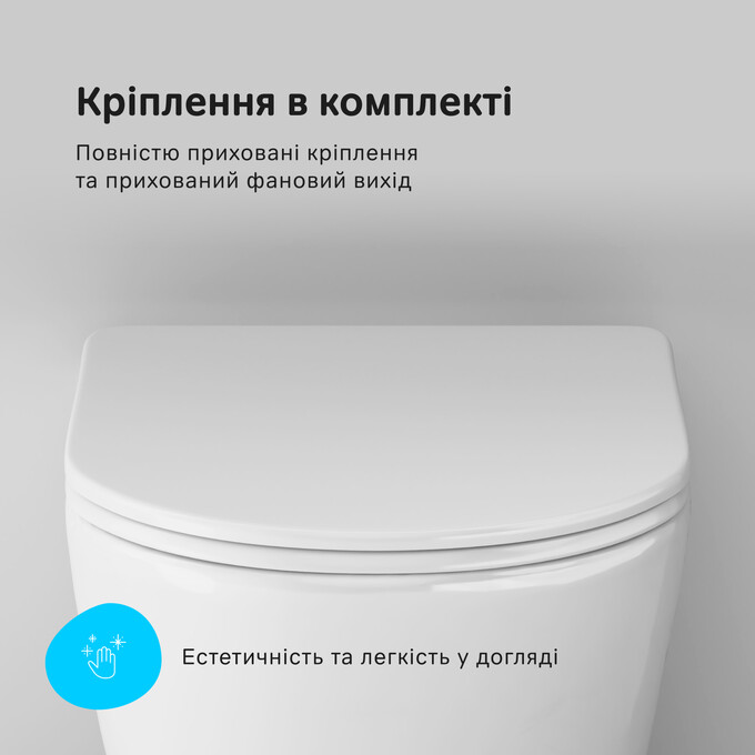 Безободковый подвесной унитаз Am.Pm Like AquaSpin CLA1900SC (воронкообразный, с сиденьем), фото 20