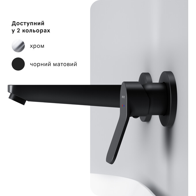 Змішувач прихованого монтажу для умивальника Am.Pm X-Joy F85A72622 (чорний матовий, внутрішня частина в комплекті), фото , изображение 14