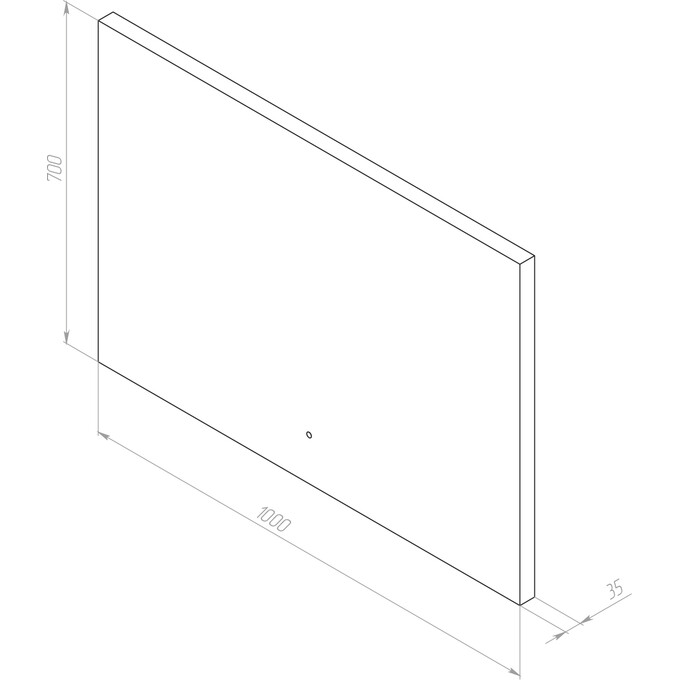 Зеркало для ванной комнаты Am.Pm X-Joy M85MOX11001WG38  (100x70 см, с LED-подсветкой, с ИК-сенсором), Доступные размеры: 100 x 70, фото 12