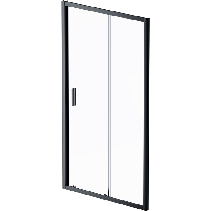 Душевая дверь Am.Pm Gem Solo Slide W90UG-110-1S-195BT (110 см, стекло прозрачное, профиль черный матовый), Доступные размеры: 110, Цвет производителя: черный матовый, фото 