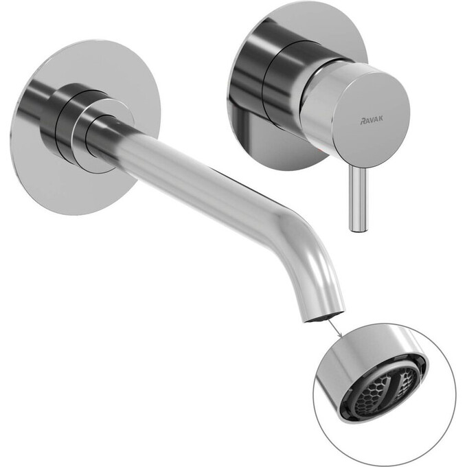 Внешняя часть смесителя скрытого монтажа для умывальника Ravak Espirit ES 019.00CR.O1.RB07B (X070198), Цвет производителя: хром, фото 4