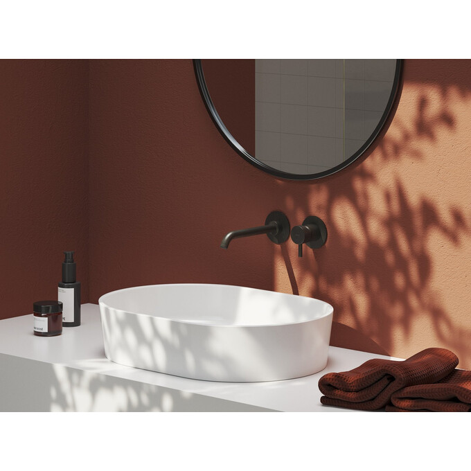 Внешняя часть смесителя скрытого монтажа для умывальника Ravak Espirit ES 019.20GB.O1.RB07B (X070315, графитовая брашированная), Цвет производителя: графит брашированный, фото 2