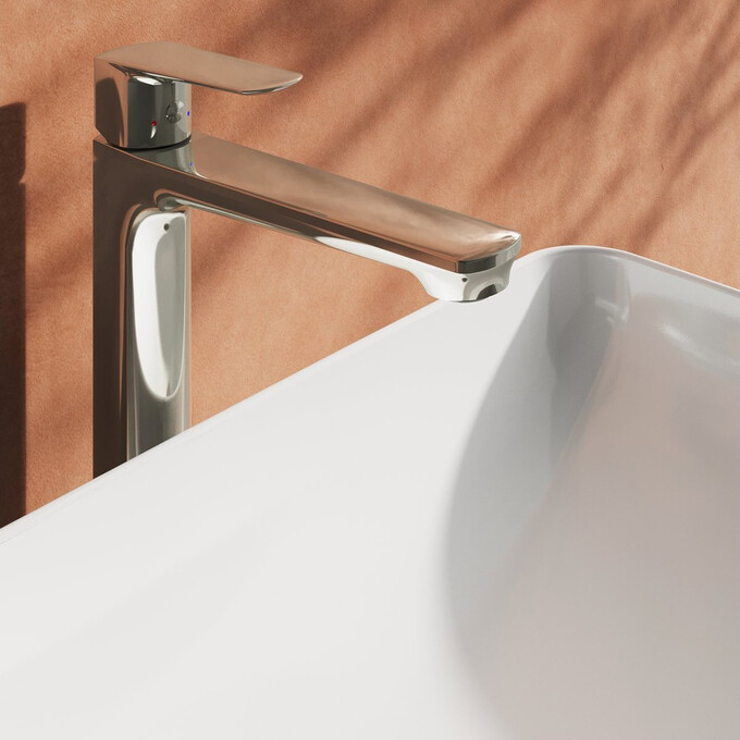 Смеситель для умывальника Ravak Life LF 015.00CR (X070472, высокий), Цвет производителя: хром, фото 4