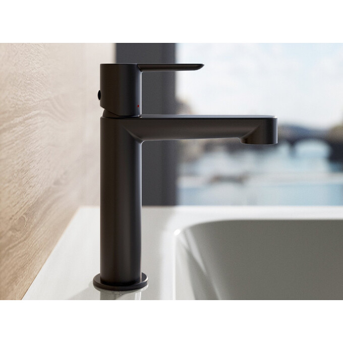 Змішувач для умивальника Ravak Puri PU 014.21BL (X070505, чорний), Колір виробника: чорний, фото , изображение 2