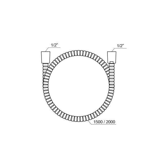 Шланг для душа Ravak 915.00CR (X07P340, 150 см), Доступные размеры: 150, Цвет производителя: хром, фото 2